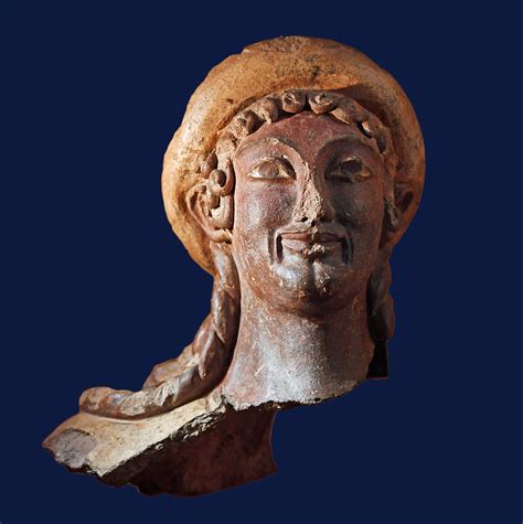 terra cotta hermes statue